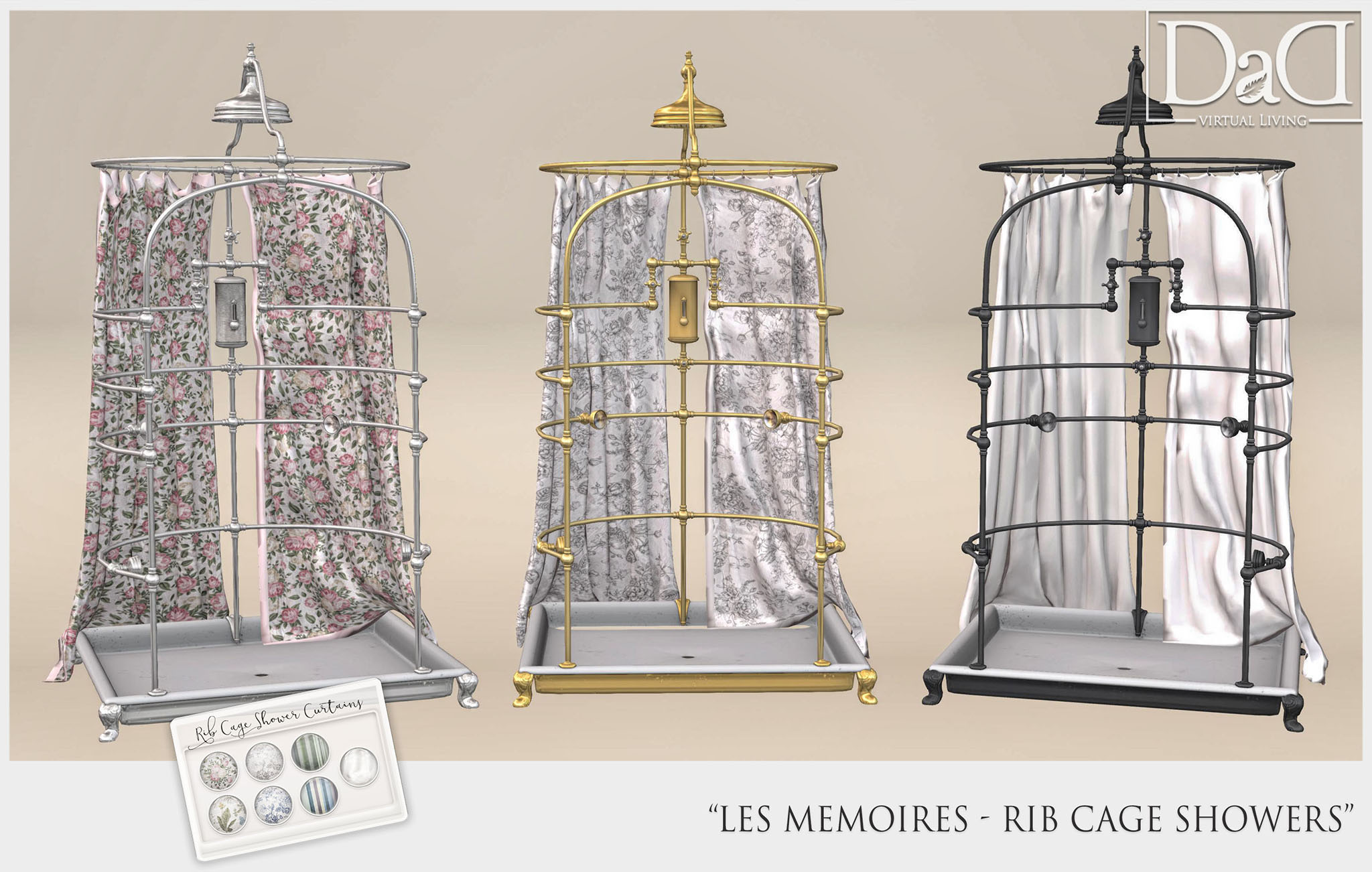 Rib Cage Showers DaD Virtual Living